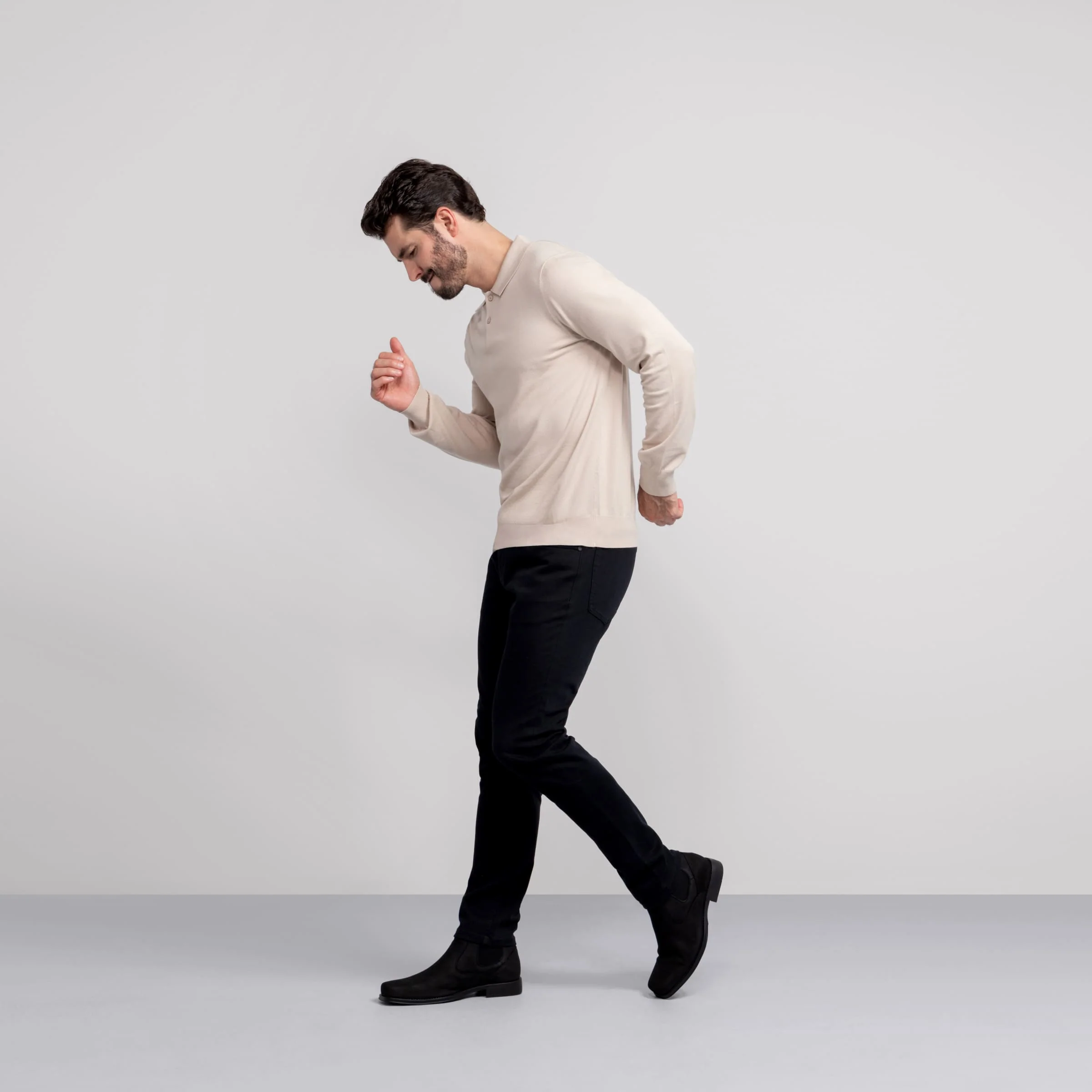 Polo Sweater -- Beige