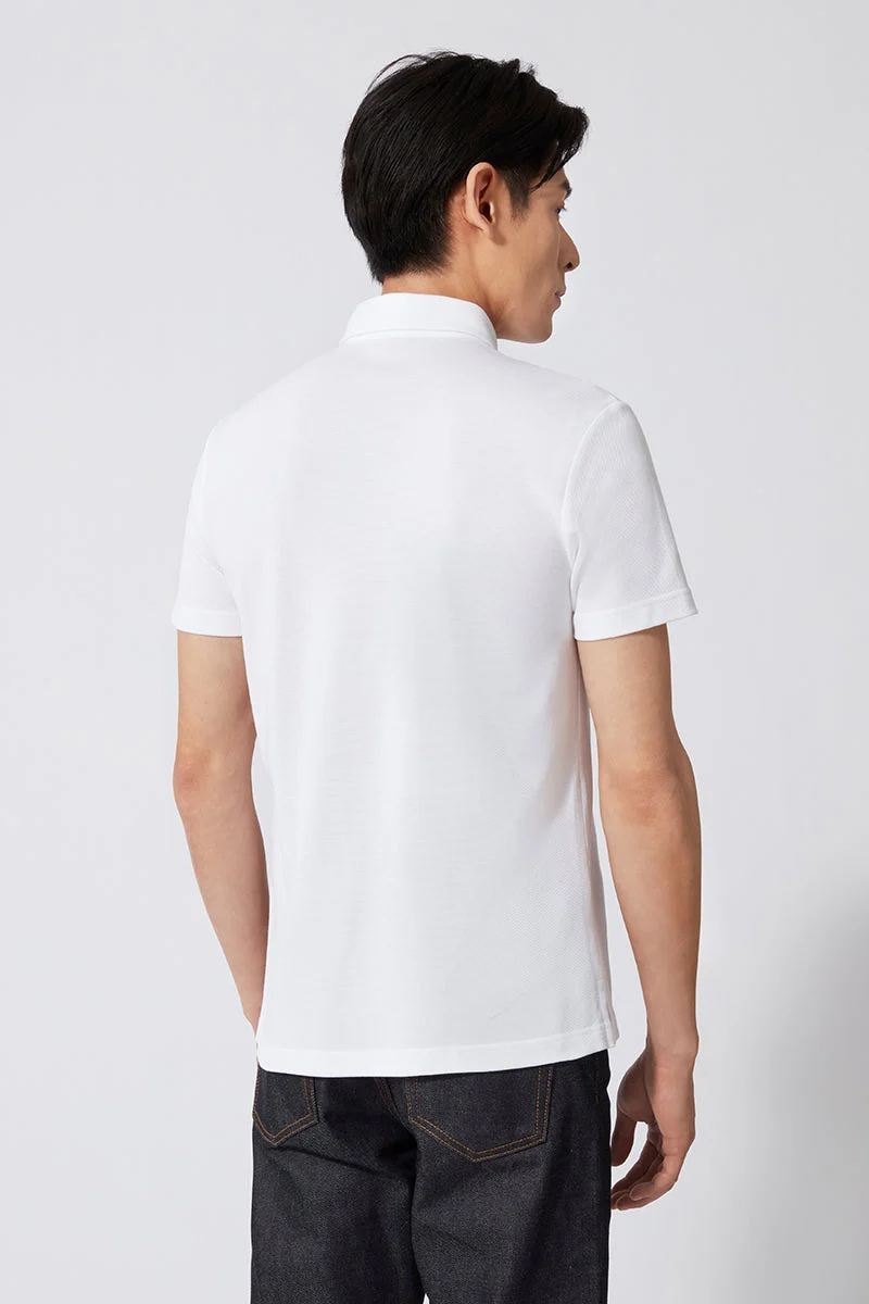 Pique Polo | White