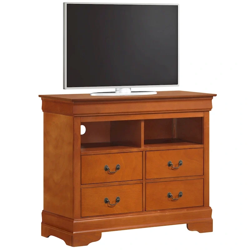 Louis Phillipe Wooden Media Chest