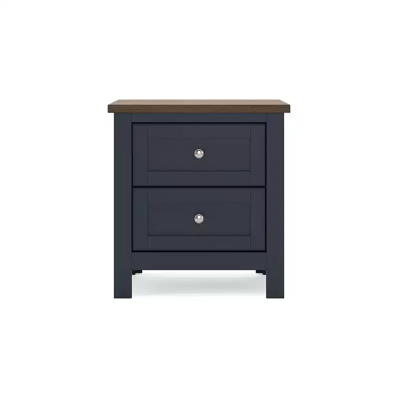 Signature Design by Ashley Landocken Two Drawer Nightstand, Blue