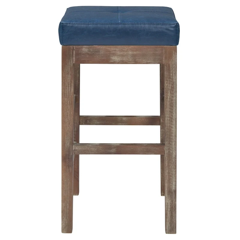 Bonded Leather Backless Counter Stool - 27