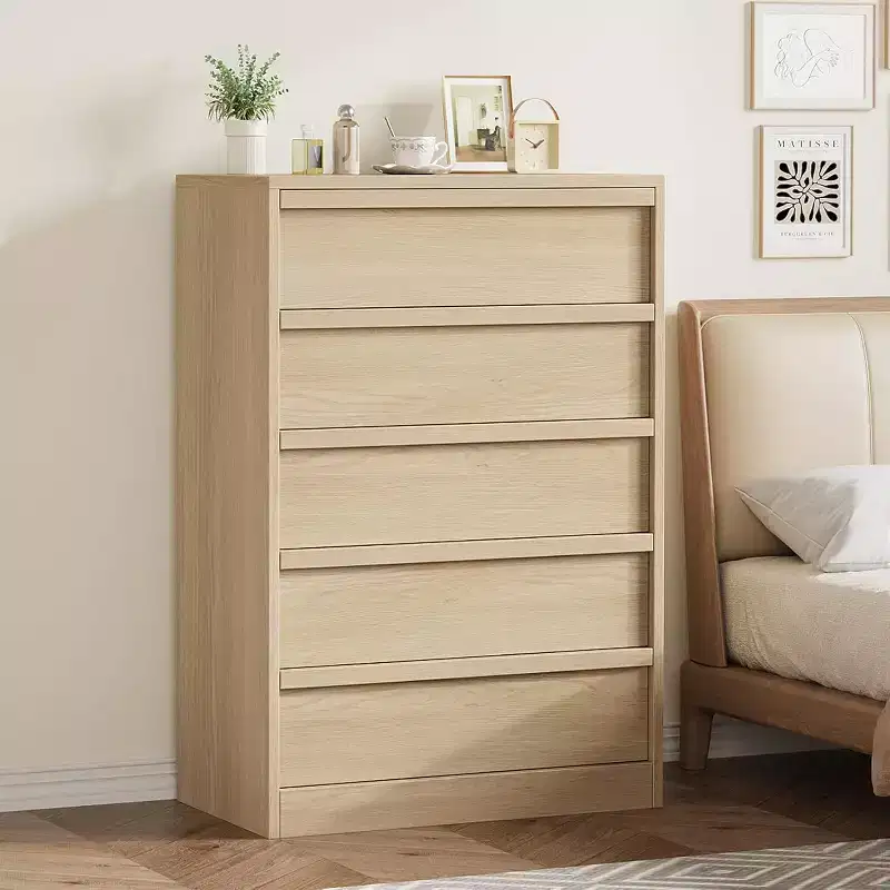 5/7 Drawer Dresser for Bedroom, Modern Tall Chest of Drawers with Large Storage, Wooden Organizer for Living Room, Nursery, Entryway