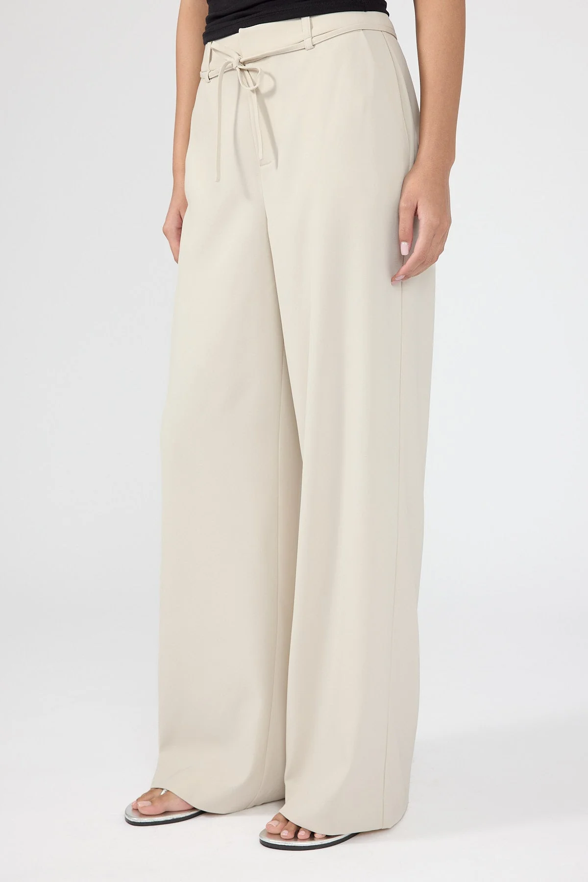 Mid Rise Pant Beige