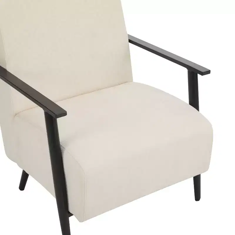 Modern Upholstered Iron Club Chair