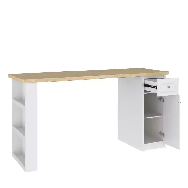 82.6'' Laundry Countertop Storage with Adjustable Shelf & Drawer, Washer Dryer Countertop for Laundry Room