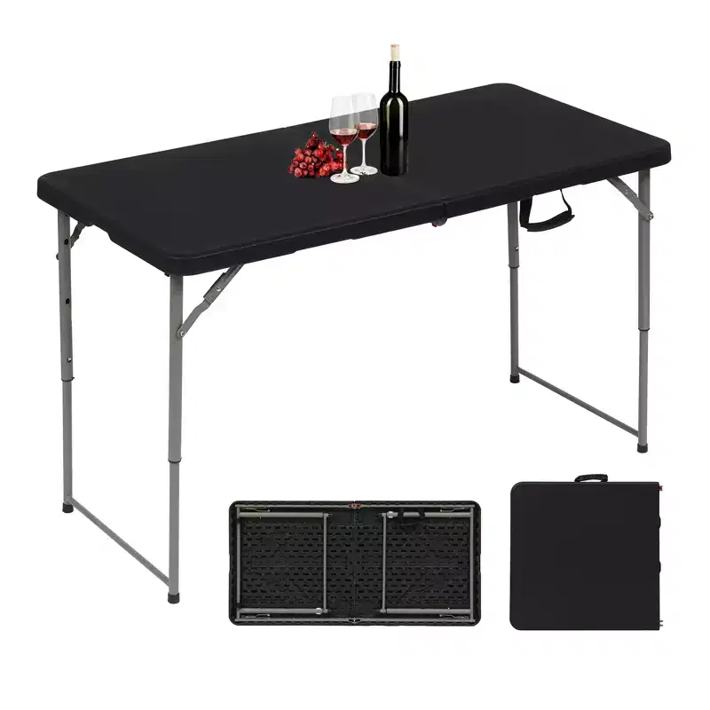 SUGIFT Portable Plastic Folding Tables for Home Garden Office Indoor Outdoor