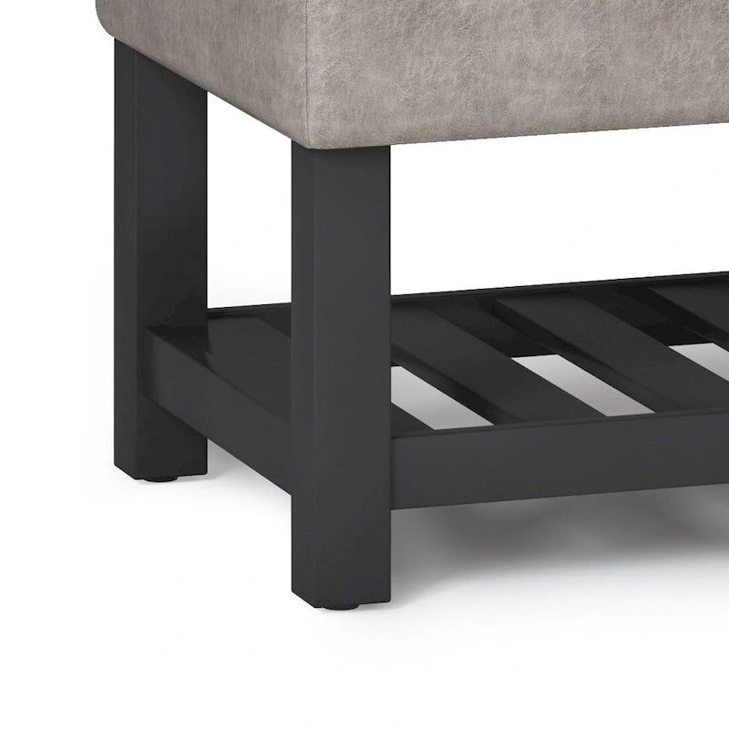 44 inch Wide Transitional Rectangle Ottoman Bench