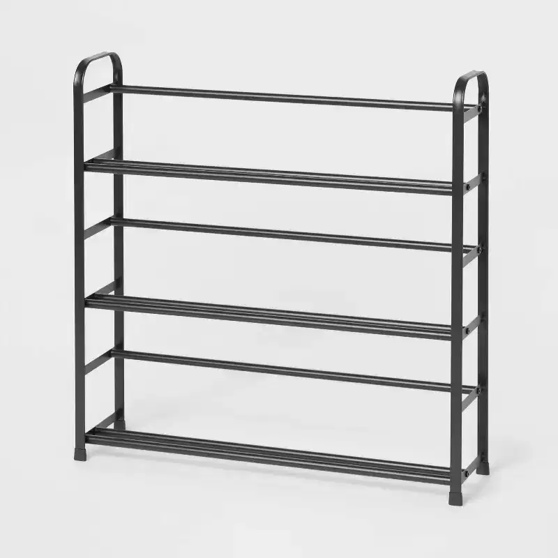3-Tier Metal Shoe Rack – Freestanding Organizer, Holds 9 Pairs, 29