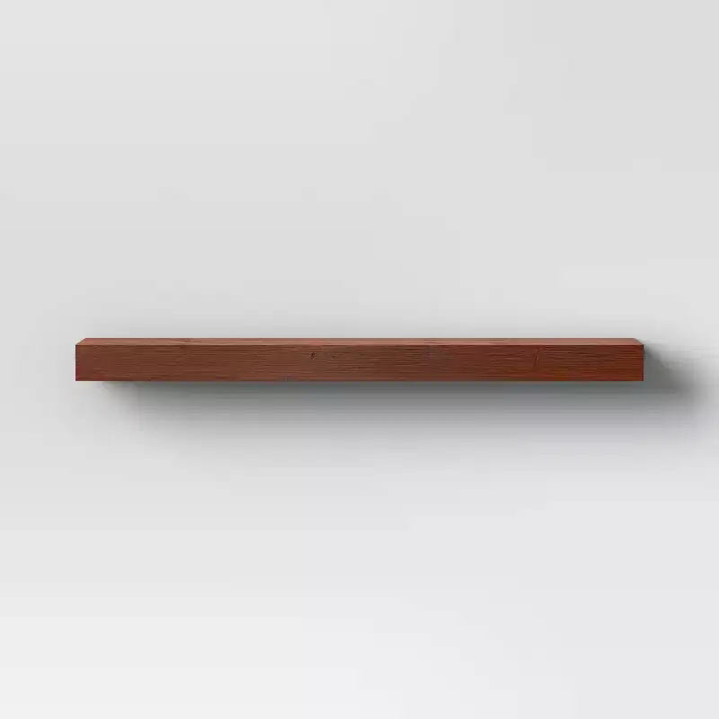 36 Inch Floating Wood Wall Shelf