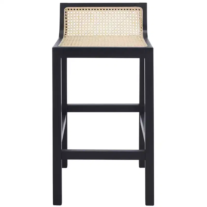 Saito Low Back Cane Counter Stool - BST9500 - Safavieh