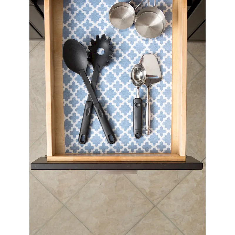 DII Grey Lattice Shelf Liner (Set of 2)