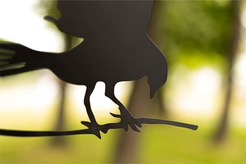 Flying Bird Silhouette Tree Decoration Metal Garden