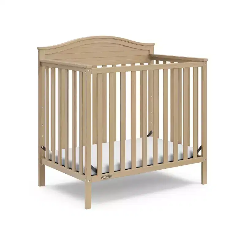 Graco Stella 4-in-1 Convertible Mini Crib with Mattress