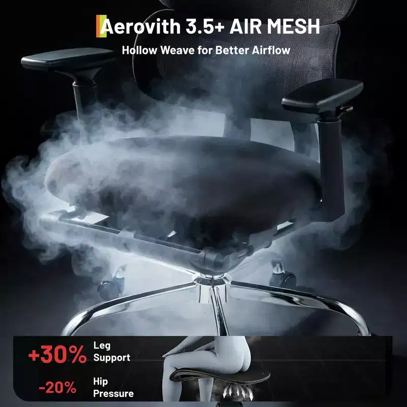 Heavy-Duty Ergonomic Mesh Gaming Chair  High-Back Office Chair with 4D Flip-Up Arms, Adjustable Headrest & Lumbar Support, 400 lbs Capacity