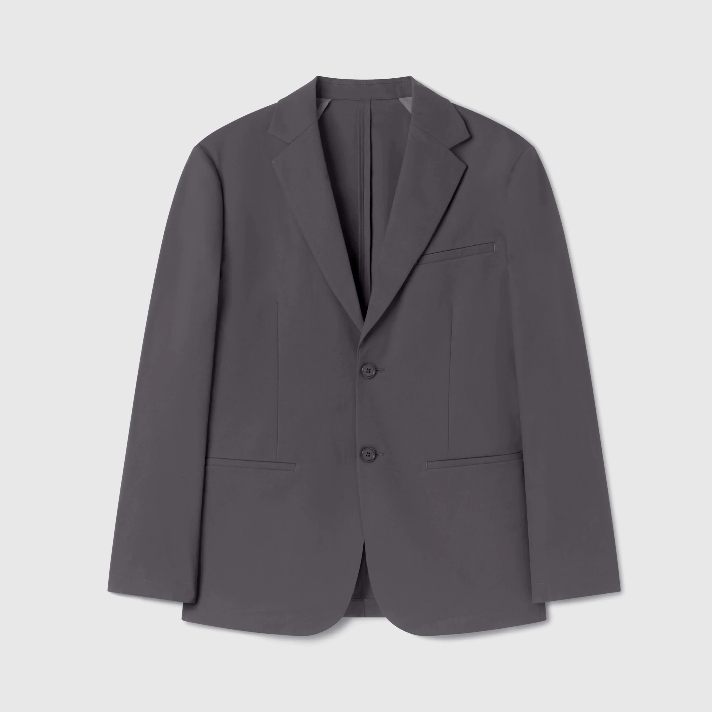 Classic Stretch Blazer - Charcoal Gray