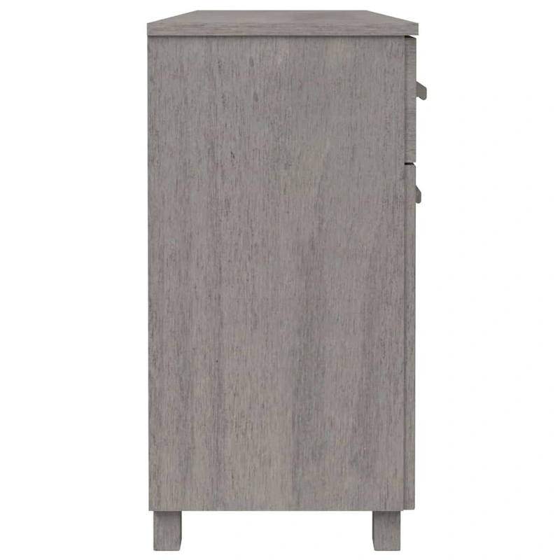 vidaXL Sideboard Bar Buffet Console Cabinet with Drawers HAMAR Solid Wood Pine - 44.5 x 15.7 x 31.5