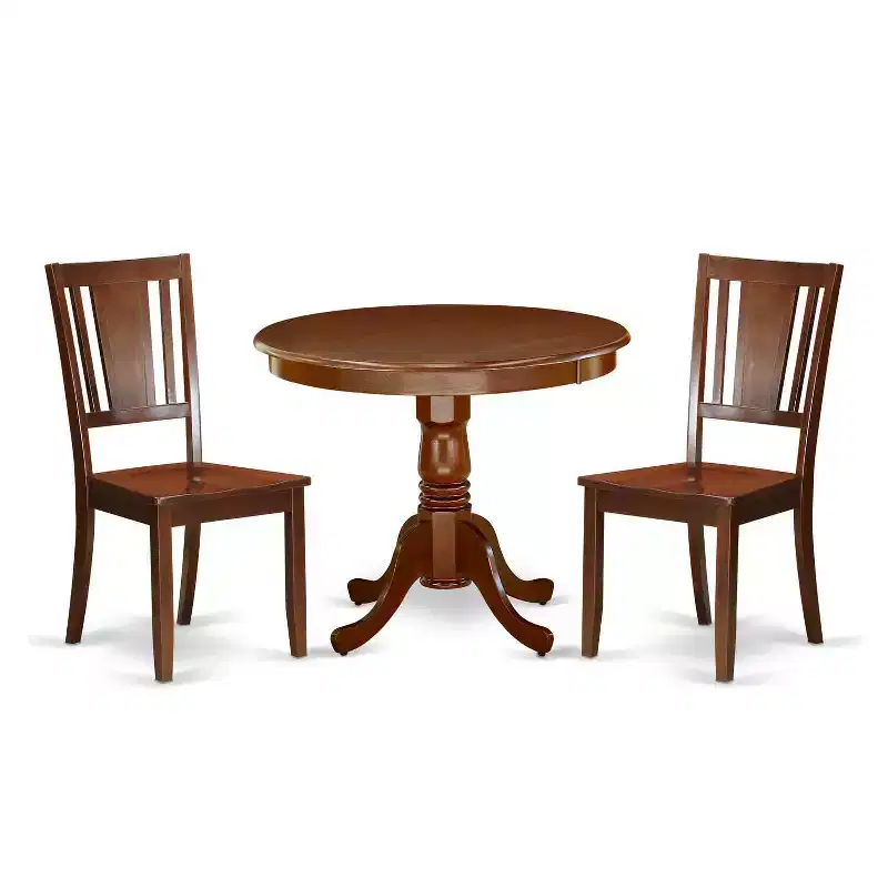 Round Dining Table Set - 36 Inch Table with 2 Chairs - Kitchen Dinette Set
