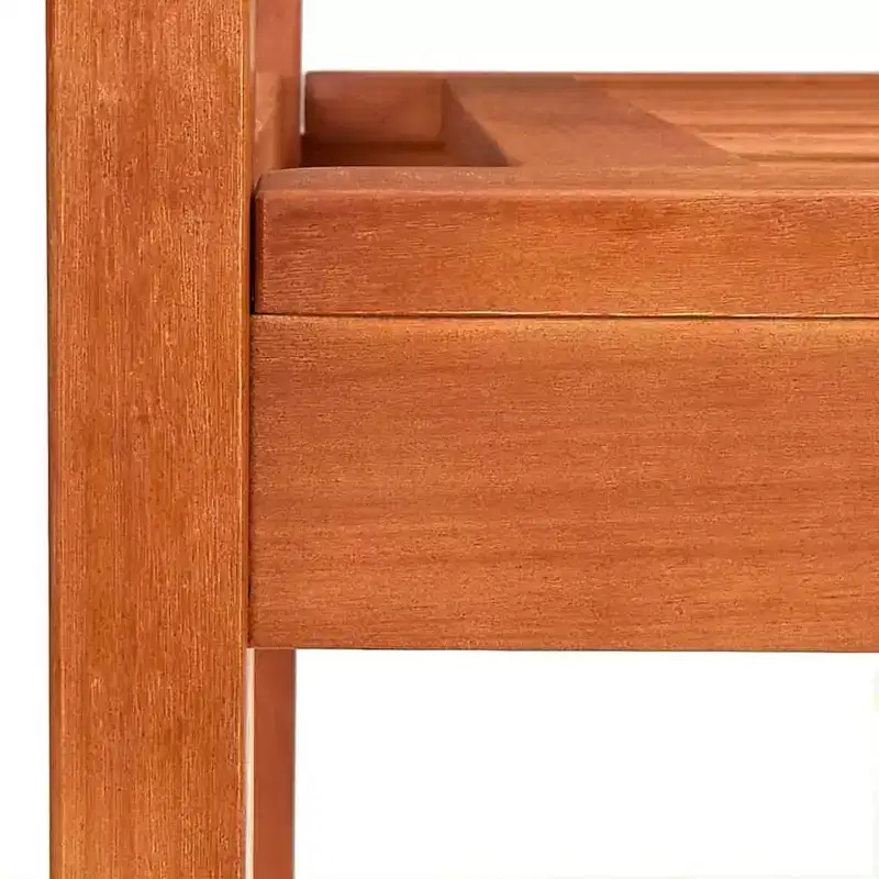 3-Seater Garden Bench - Solid Eucalyptus Wood