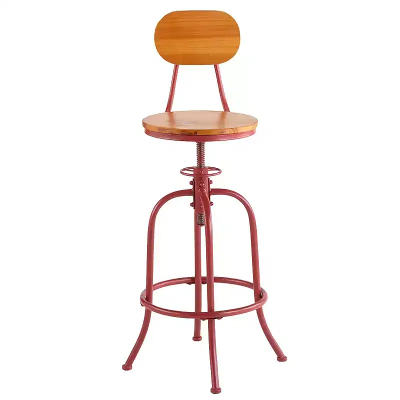 The Adjustable Swivel Stool with Back -