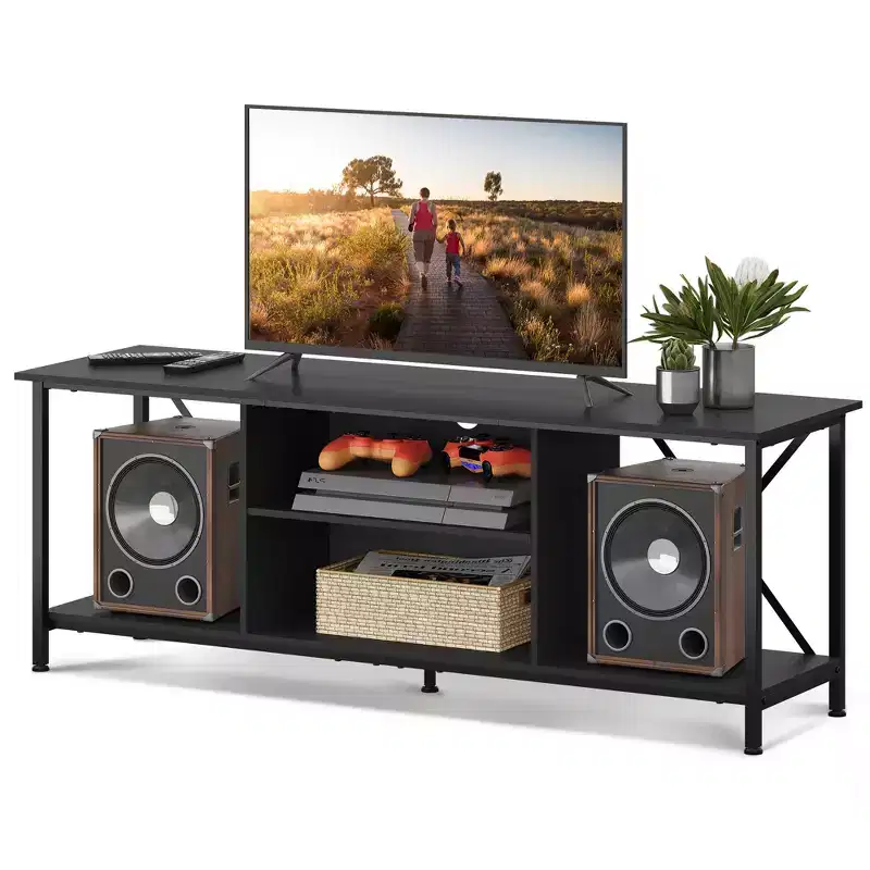 TV Stand for 55 65 Inch TV,Entainment Center with Storage, TV Console for Bedroom and Living Room