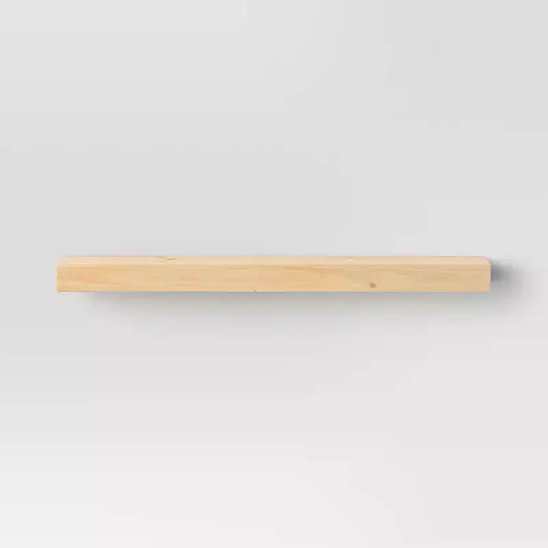 36 Inch Floating Wood Wall Shelf