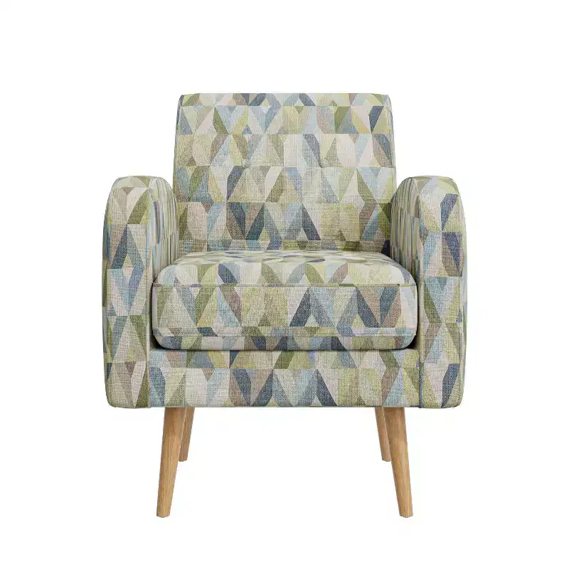 Handy Living Mindy Mid-Century Modern Accent Armchair Prism Pattern