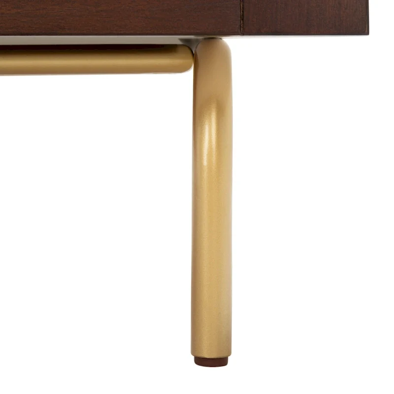 Walnut & White 6-Drawer Dresser, Mid-Century Modern Style