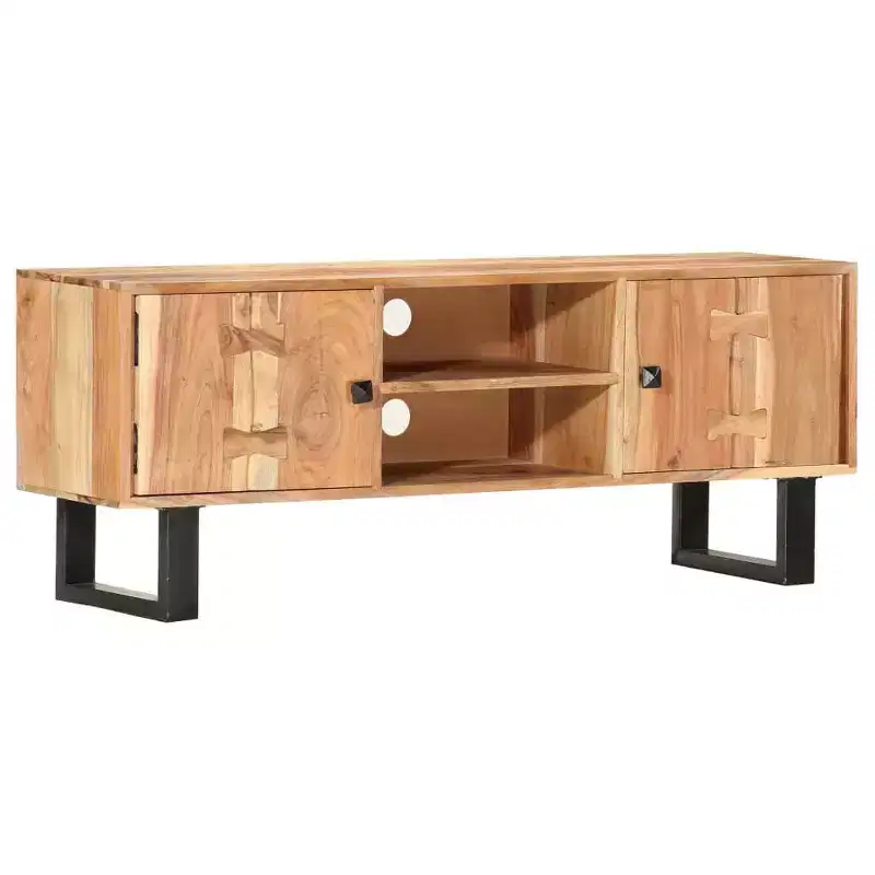 Acacia Wood TV Cabinet with Storage