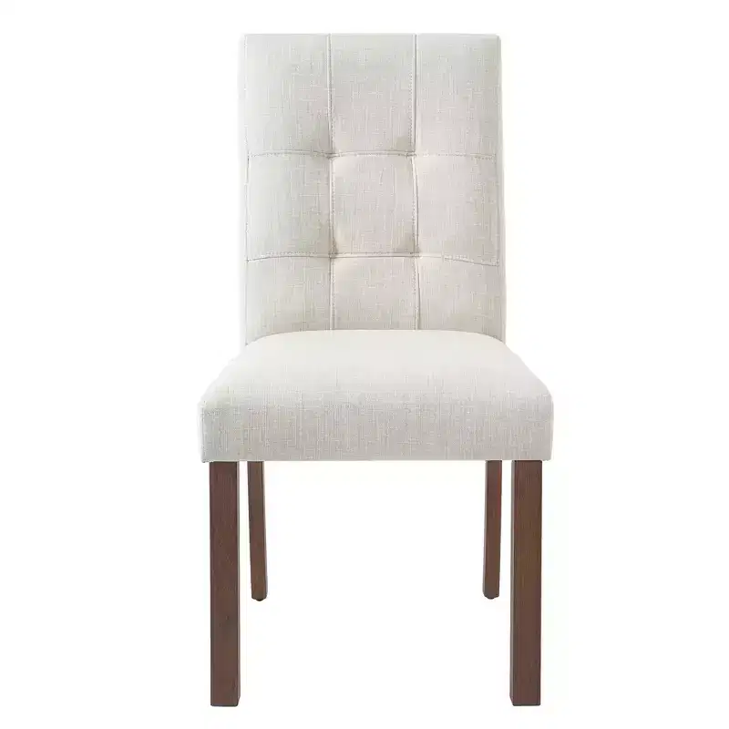 GDFStudio Keller Modern Wooden Dining Chairs with Back and Wood Legs (Set of 4)