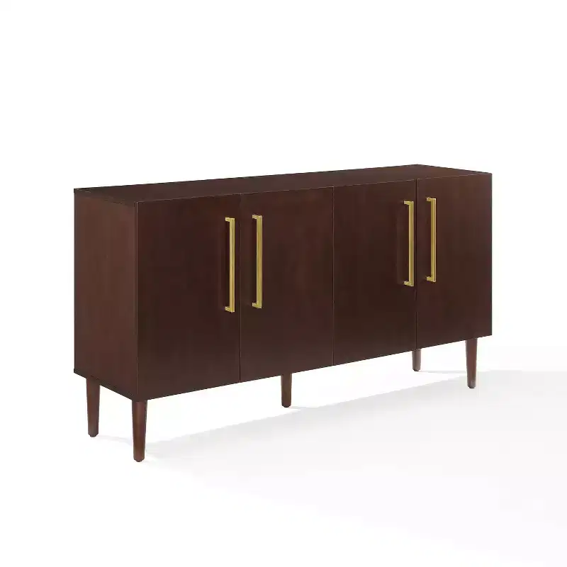 Mid-Century Sideboard with 2 Doors and Adjustable Shelves for Dining Room or Kitchen