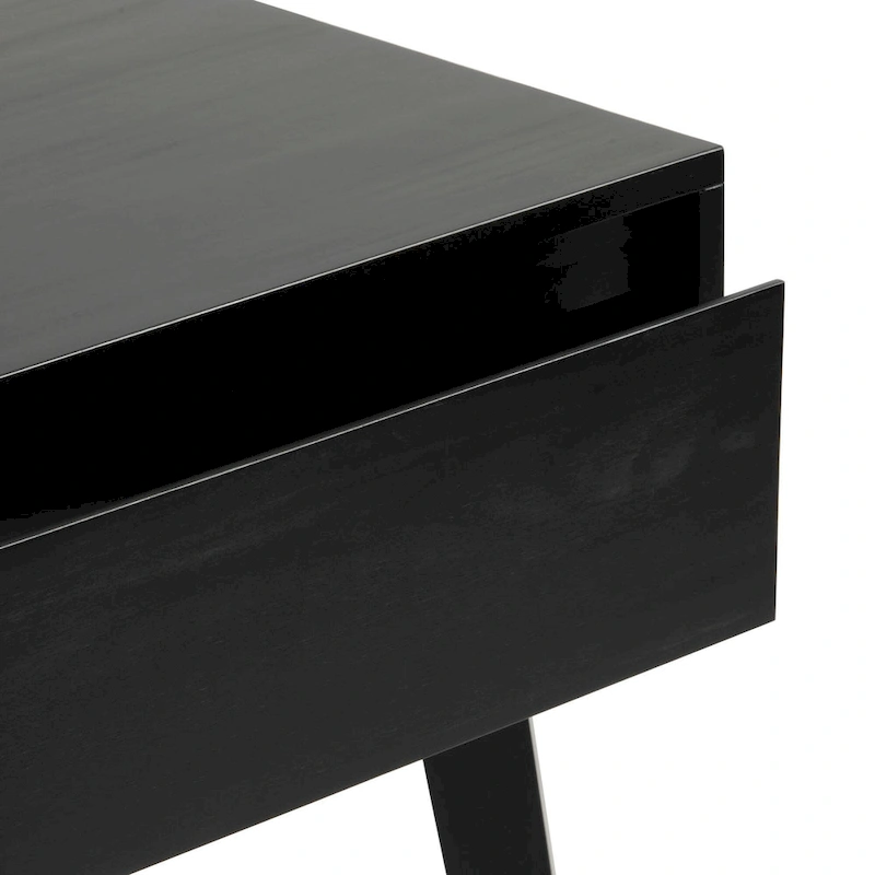 Plank and Beam Scandinavian Nightstand with 1 Drawer