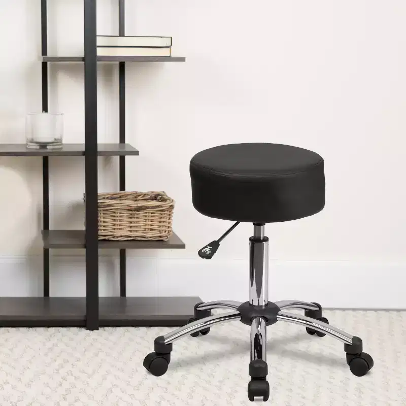 Emma and Oliver Medical Ergonomic Stool with Chrome Base