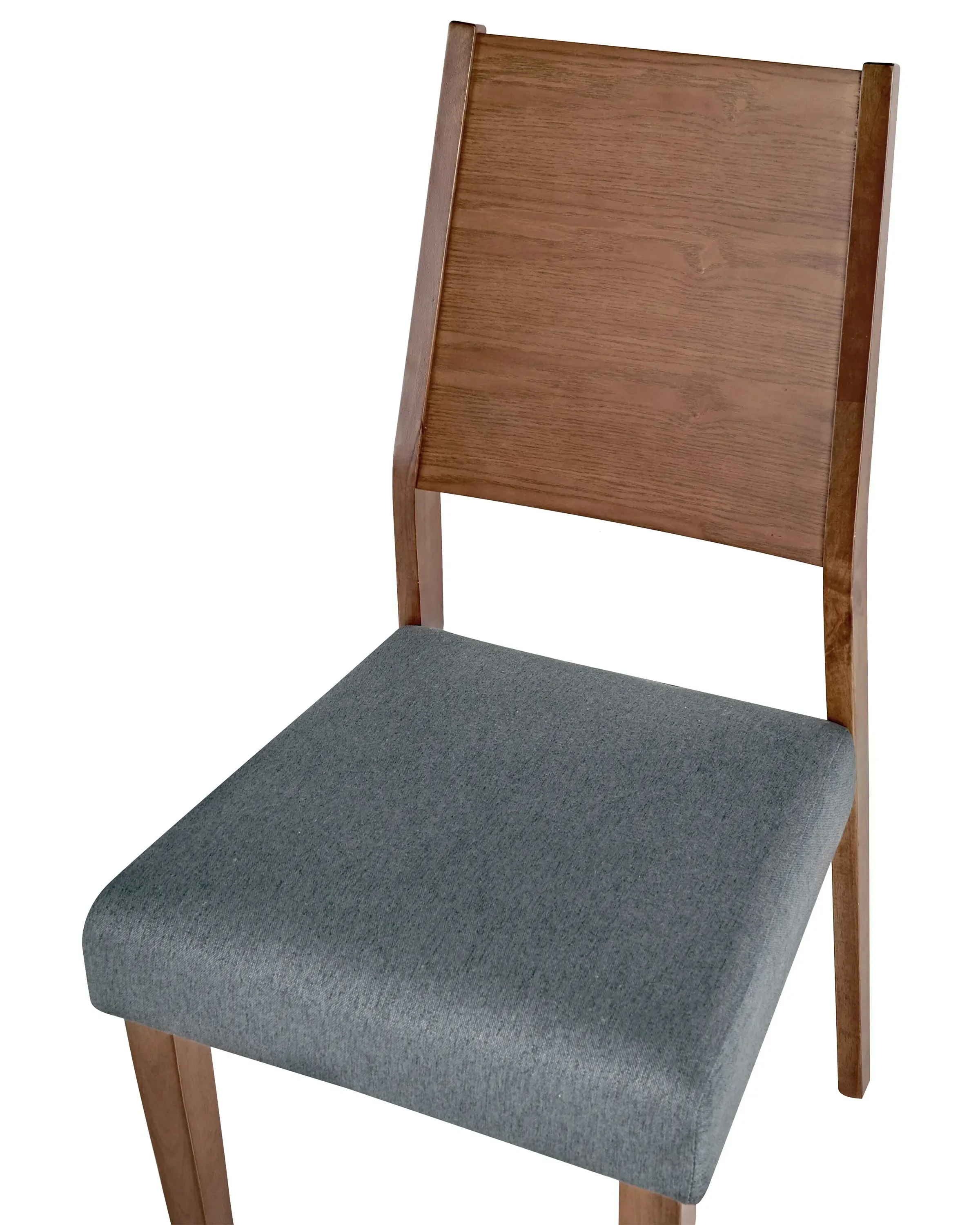 Set di 2 sedie da pranzo Legno Grigio