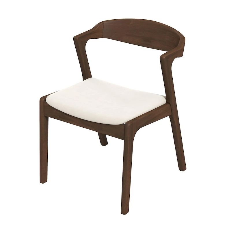 Solid Wood Cream Dining Chair (Set Of 2)