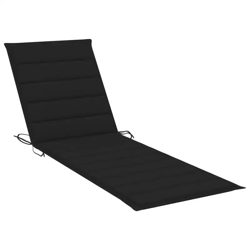 vidaXL Sun Lounger Natural bamboo, (cushions)