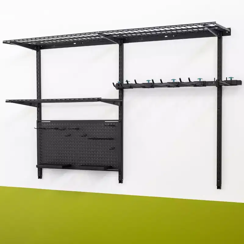 Adjustable Wall Storage System | Holds 500 lbs | Garage & Workshop Organizer
