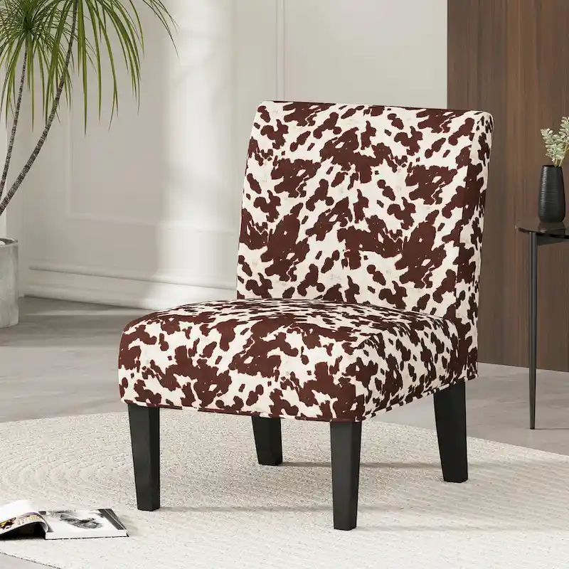 Kassi Contemporary Fabric Slipper Accent Chair by  - N/A