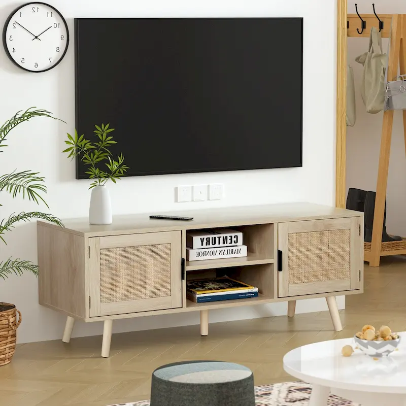 47 Modern TV Stand Entertainment Center Media Console Table for up to 65 TV