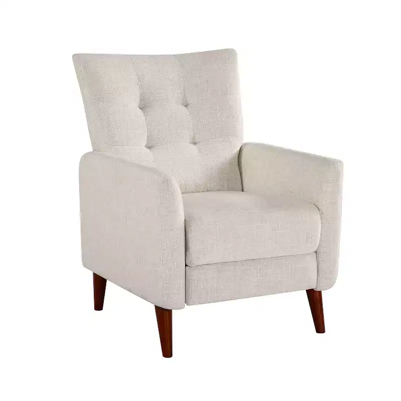 Ivory / Mustard / Navy Manual Recliner Chair for 1