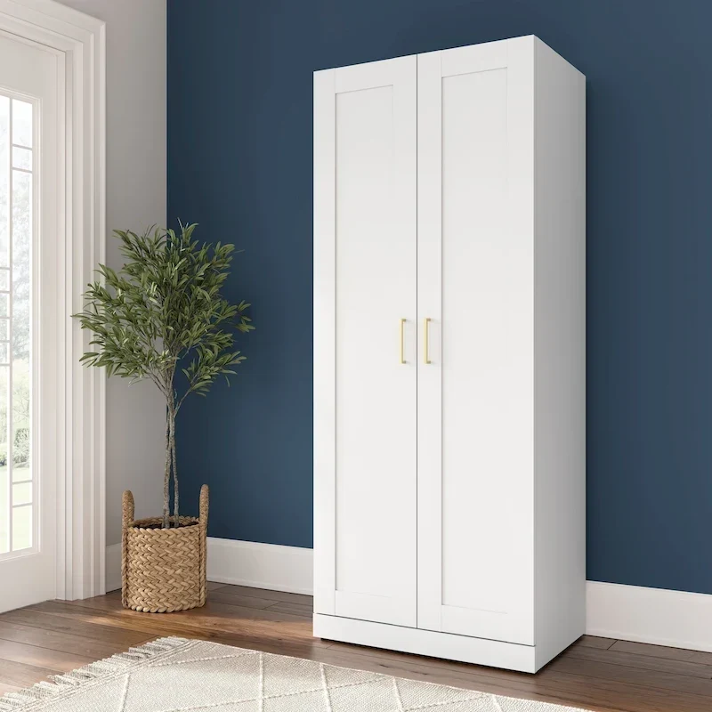30W Tall Storage Cabinet with Doors