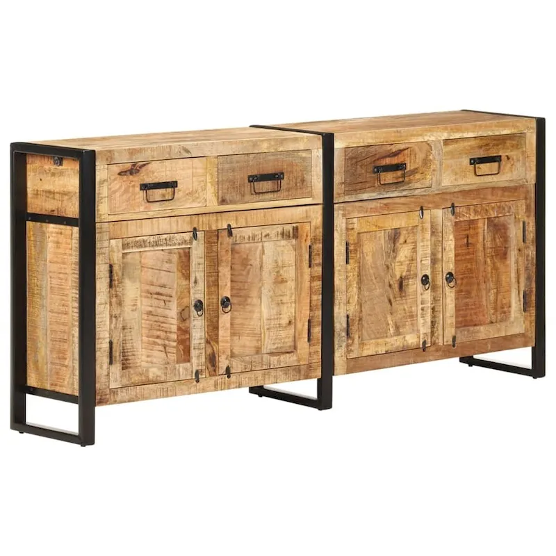 Sideboard 67.7x13.8x31.5 Solid Mango Wood