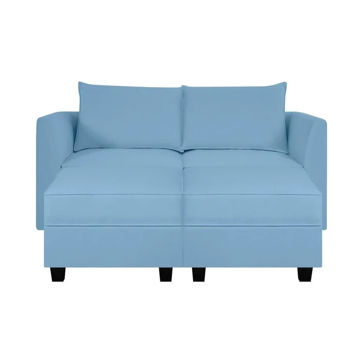 Modern DIY Collection - Convertible Modular Sectional Sofa - Linen Sofa Couch for Living Room Apartment Office