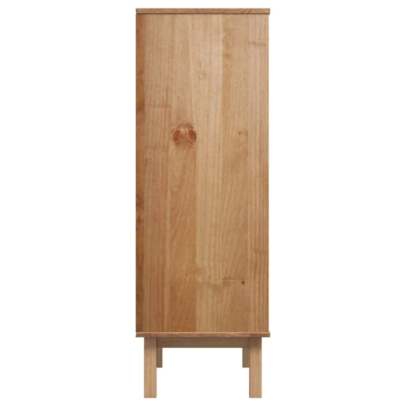 vidaXL Highboard OTTA 33.5x16.9x49.2 Solid Wood Pine - 33.5 x 16.9 x 49.2