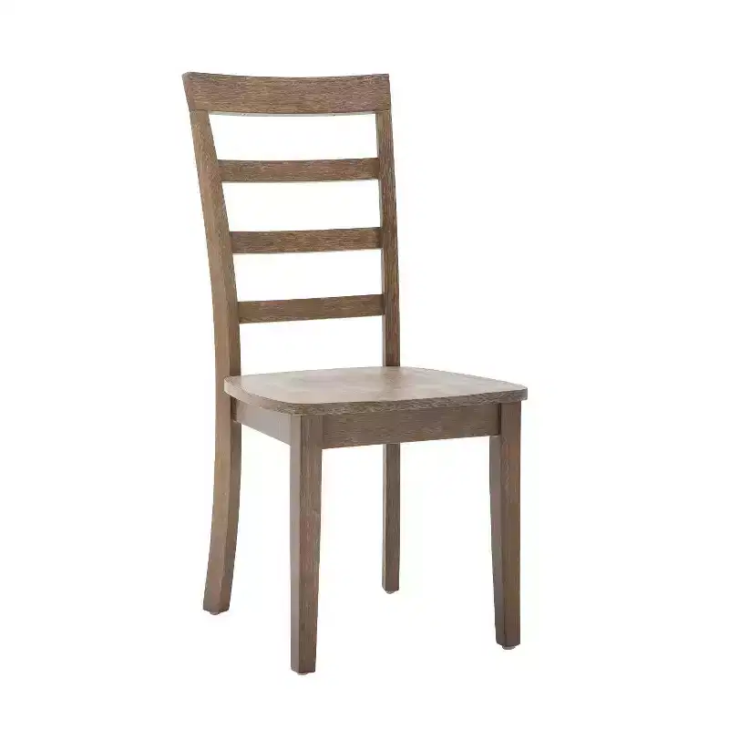 Dining Side Chairs Barnwood Wire Brush : Rubberwood, Farmhouse Style, 300lbs Capacity