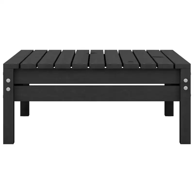 vidaXL Garden Lounge Set Black Solid pinewood Modular Garden Lounge Set