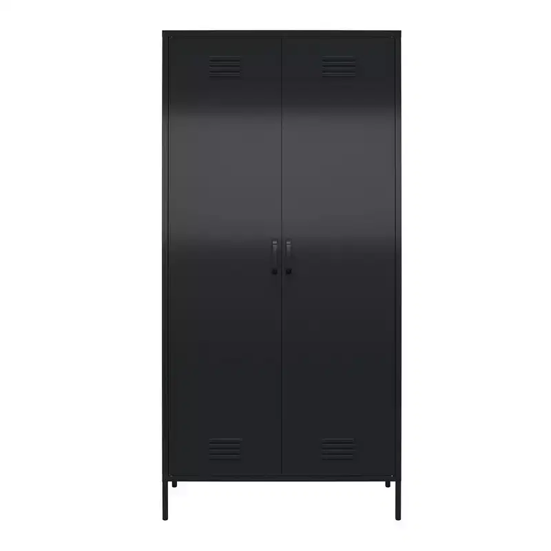RealRooms Shadwick Tall 2 Door Closed Metal Storage Locker Cabinet