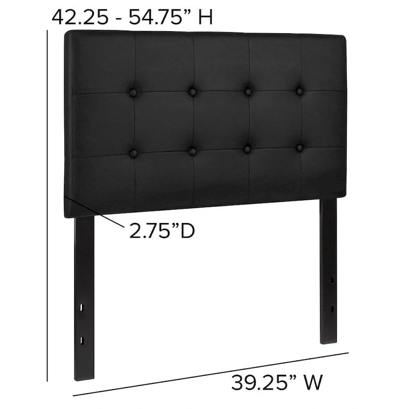 Button Tufted Upholstered Headboard
