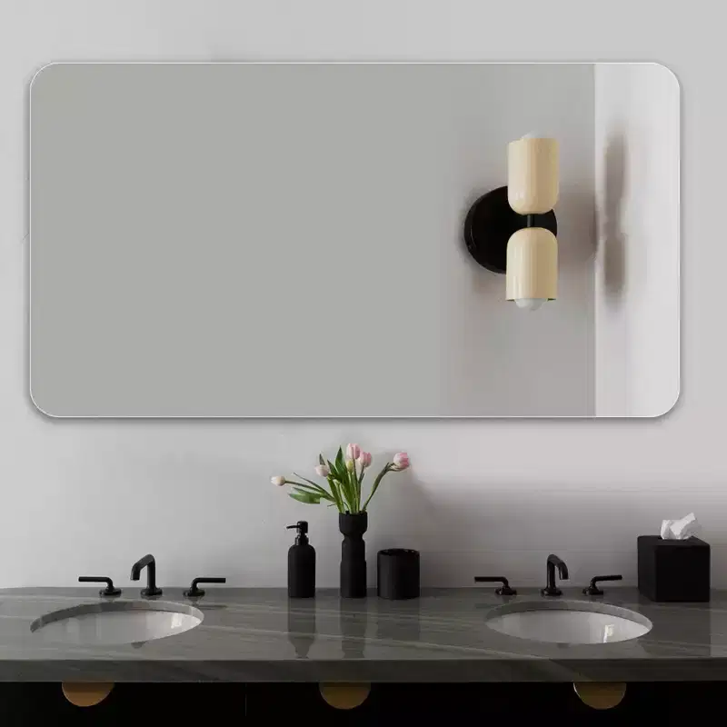 40 x 30 inch Wall-Mounted Bathroom Vanity Mirror for Bathroom Anti-Fog Waterproof