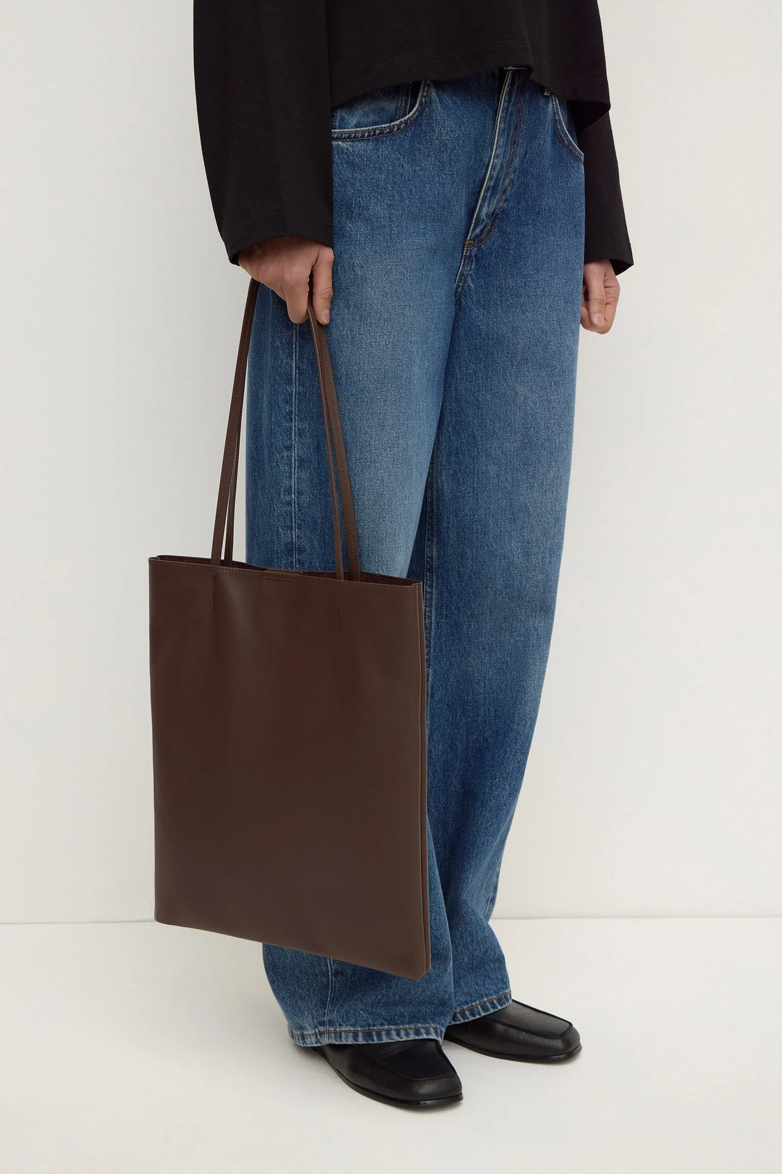 Walnut Leather Shoulder Bag