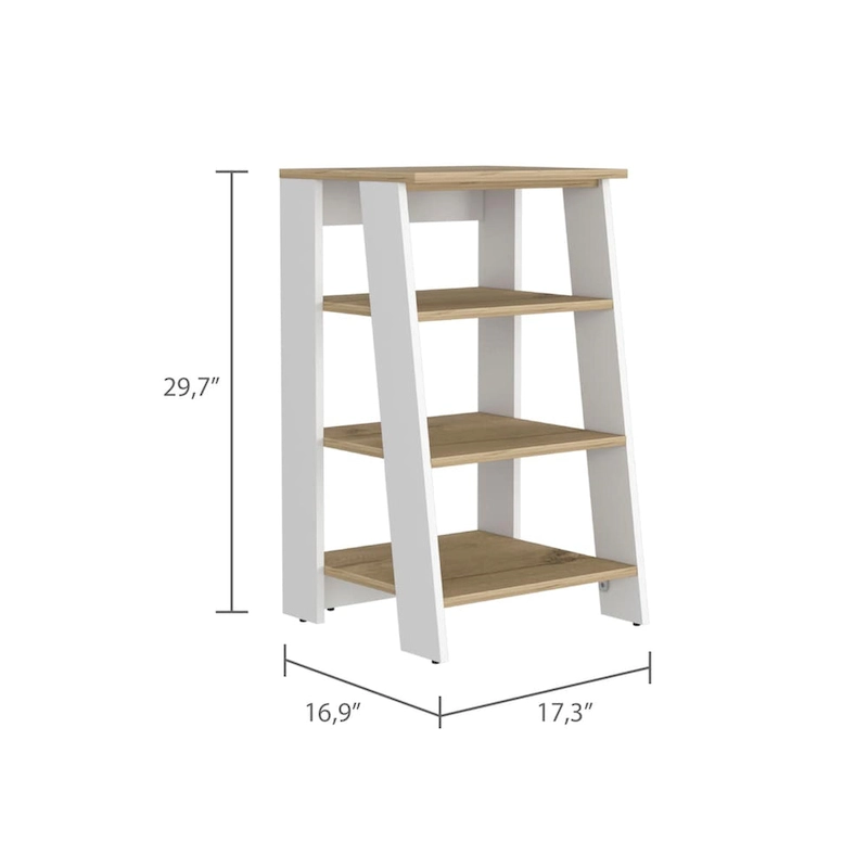 Colyn Linen Cabinet, Four Shelves, Vertical, Light Oak / WhiteHigh quality and durable